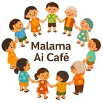 Malama Ai Cafe ロゴマーク(著作権があります)